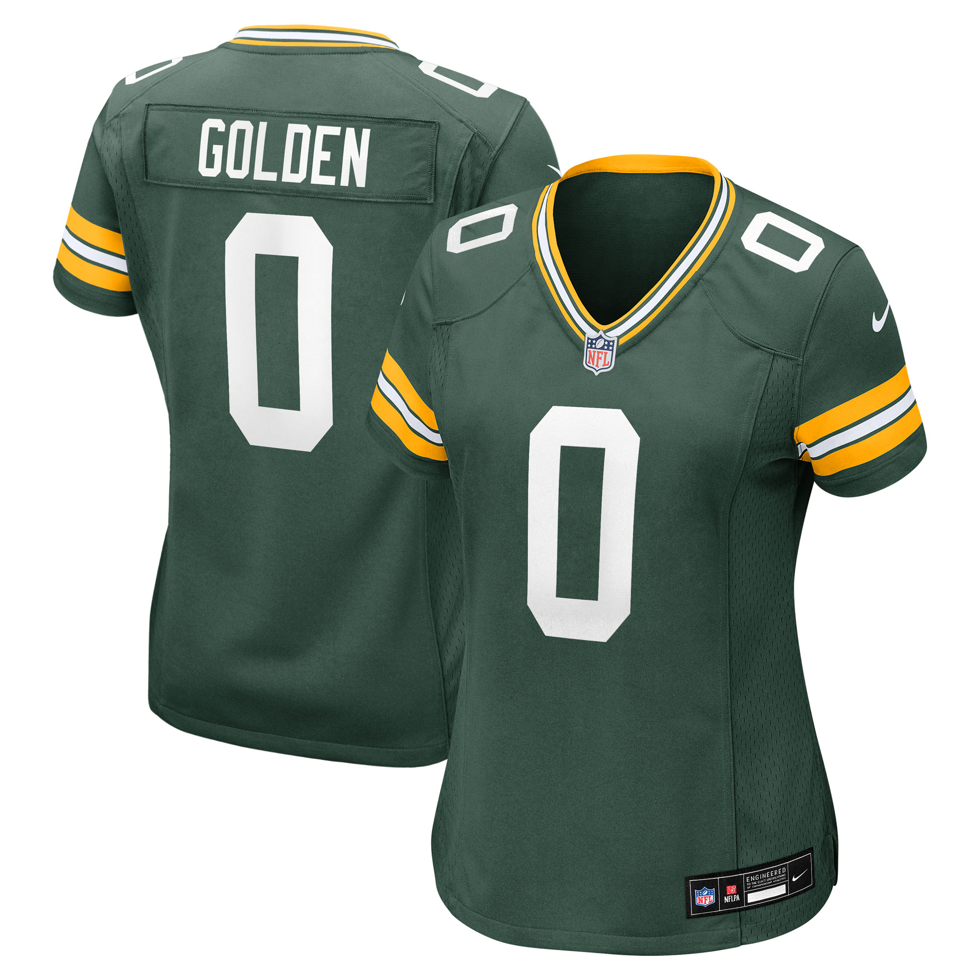 Women's Nike Matthew Golden Green Green Bay Packers Team Game Jersey