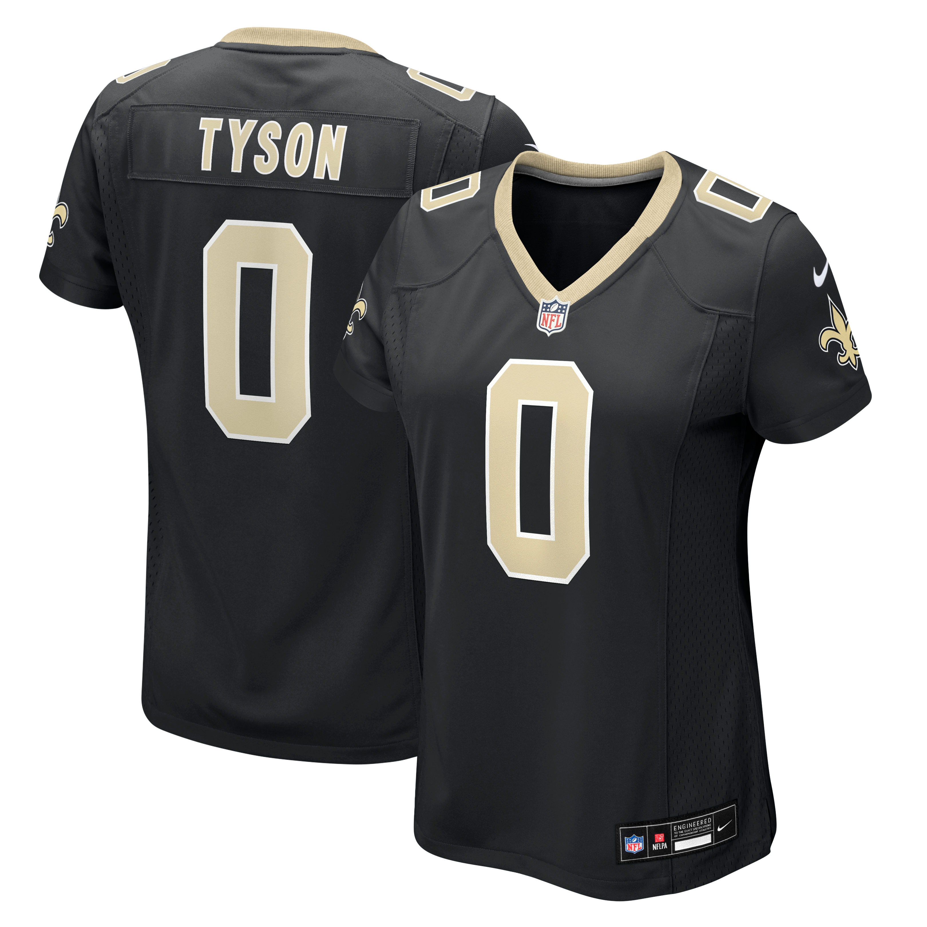Women's Nike Jordyn Tyson Black New Orleans Saints Game Jersey