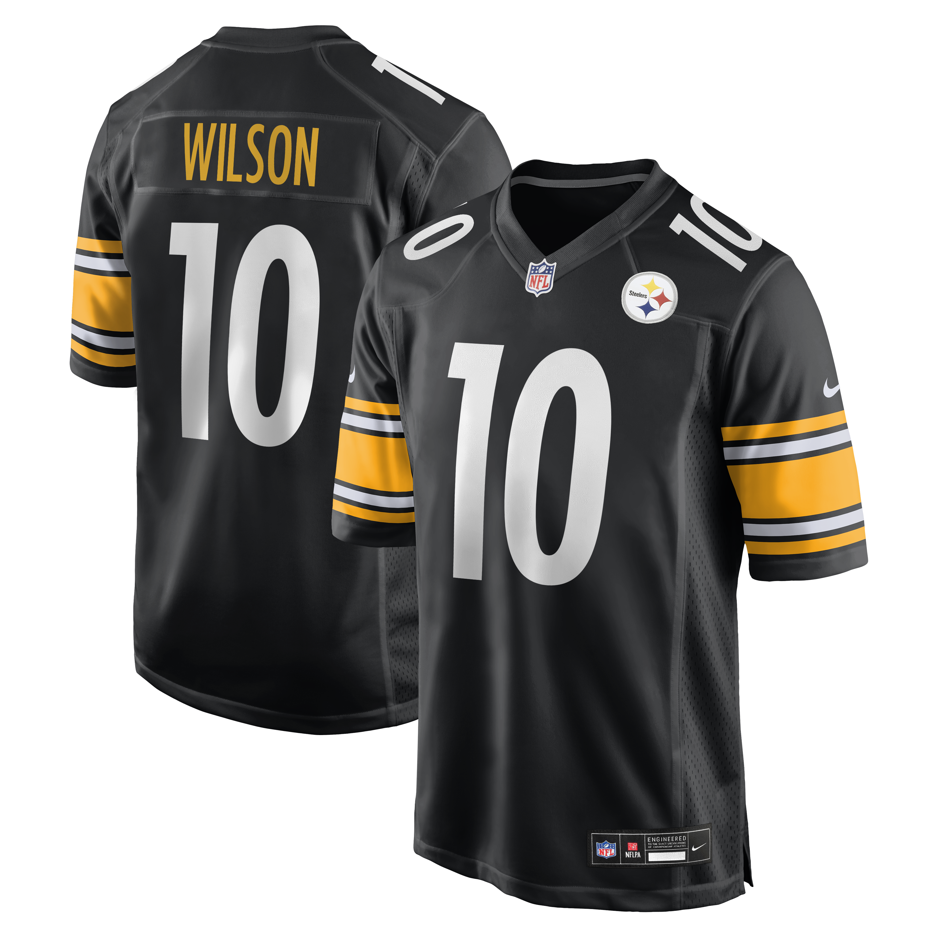 Men's Nike Roman Wilson Black Pittsburgh Steelers  Game Player Jersey