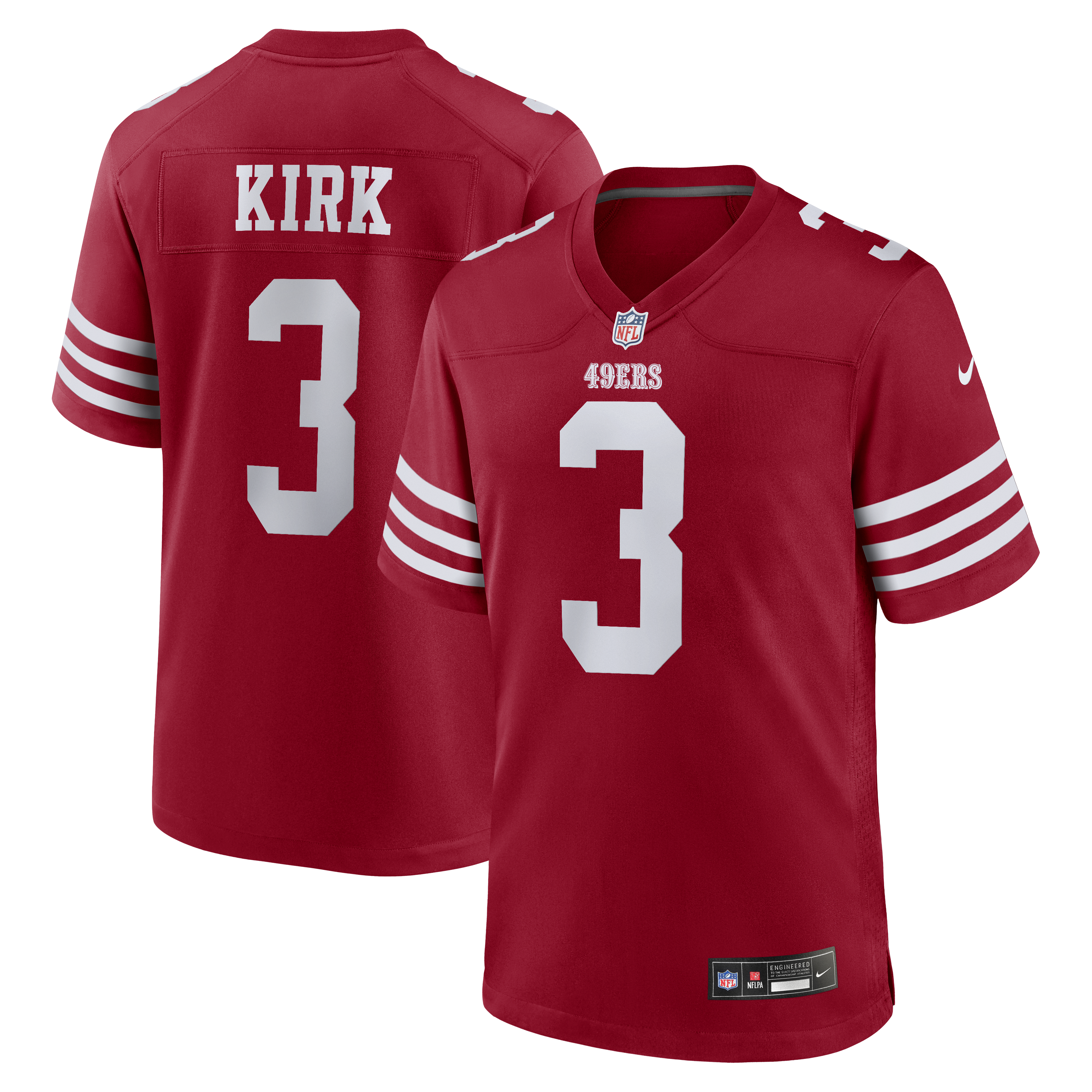 Men's Nike Christian Kirk  Scarlet San Francisco 49ers Team Game Jersey