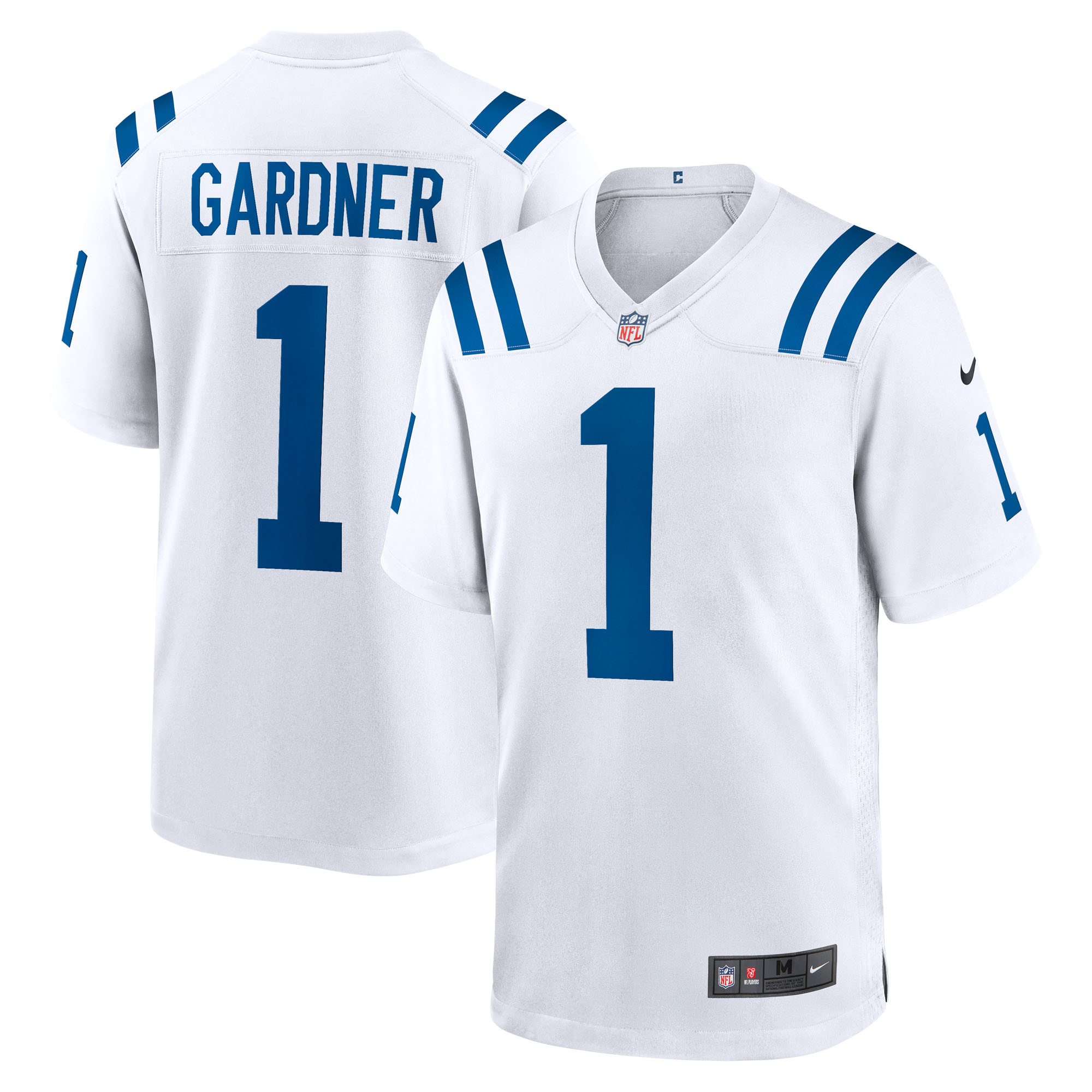 Men's Nike Ahmad Sauce Gardner White Indianapolis Colts Game Jersey
