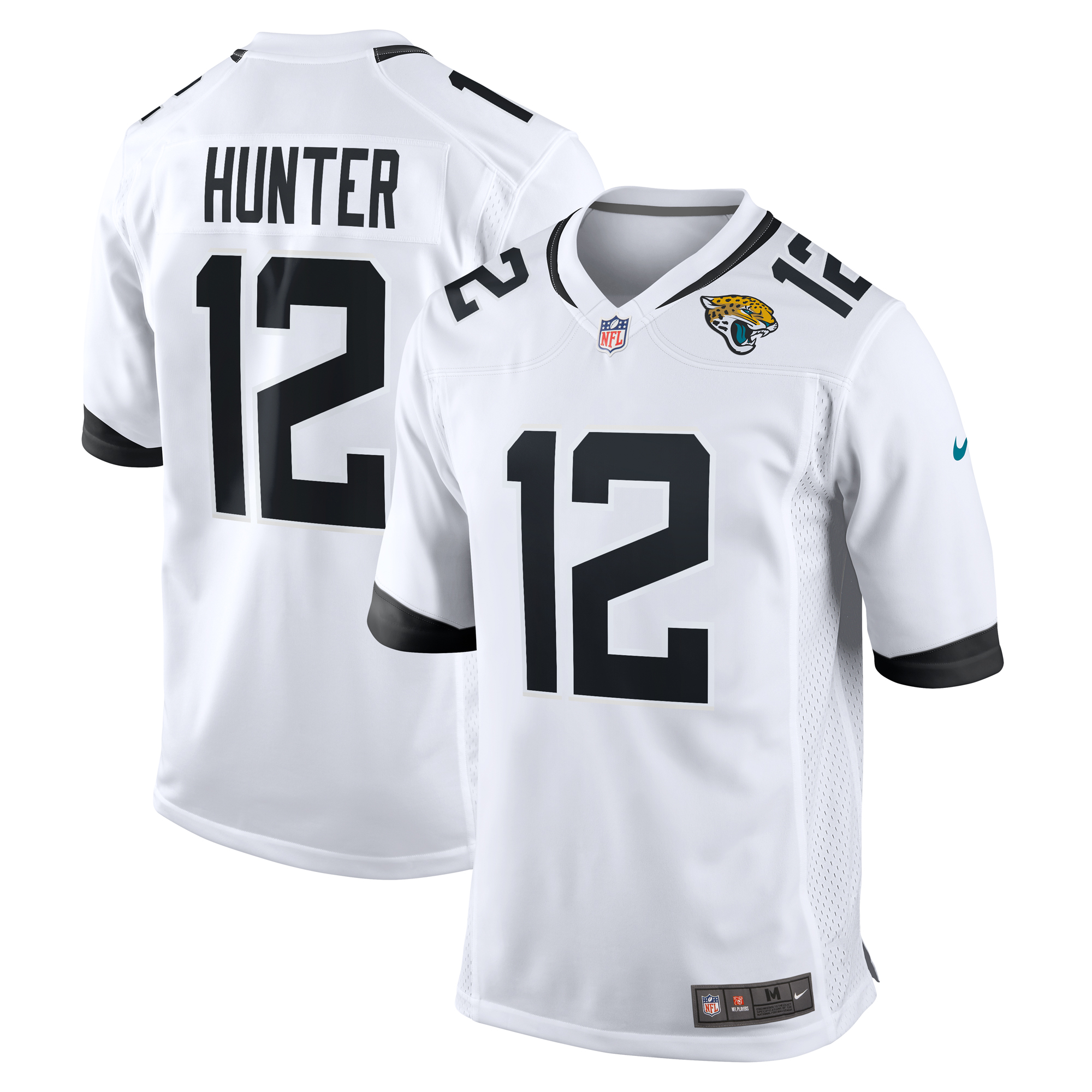 Men's Nike Travis Hunter White Jacksonville Jaguars 2025 NFL Draft First Round Pick Game Player Jersey