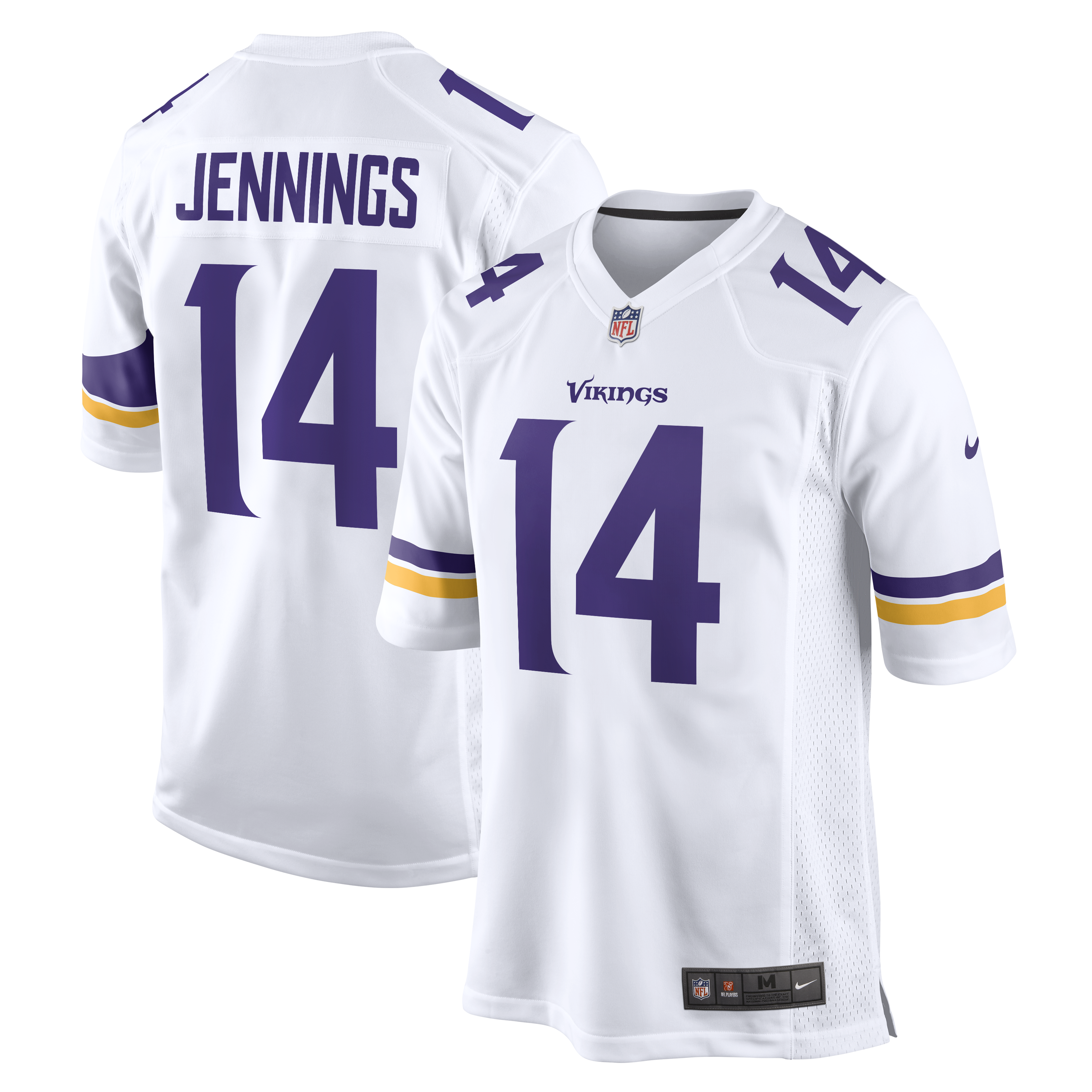 Men's Nike Jauan Jennings White Minnesota Vikings Game Jersey