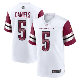 Men's Nike Jayden Daniels White Washington Commanders Player Game Jersey