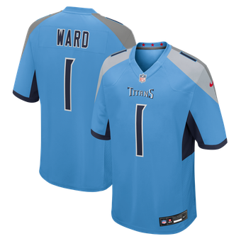 Men's Nike Cameron Ward Light Blue Tennessee Titans Team Game Jersey
