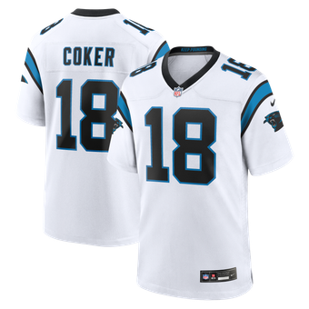 Men's Nike Jalen Coker White Carolina Panthers Game Jersey