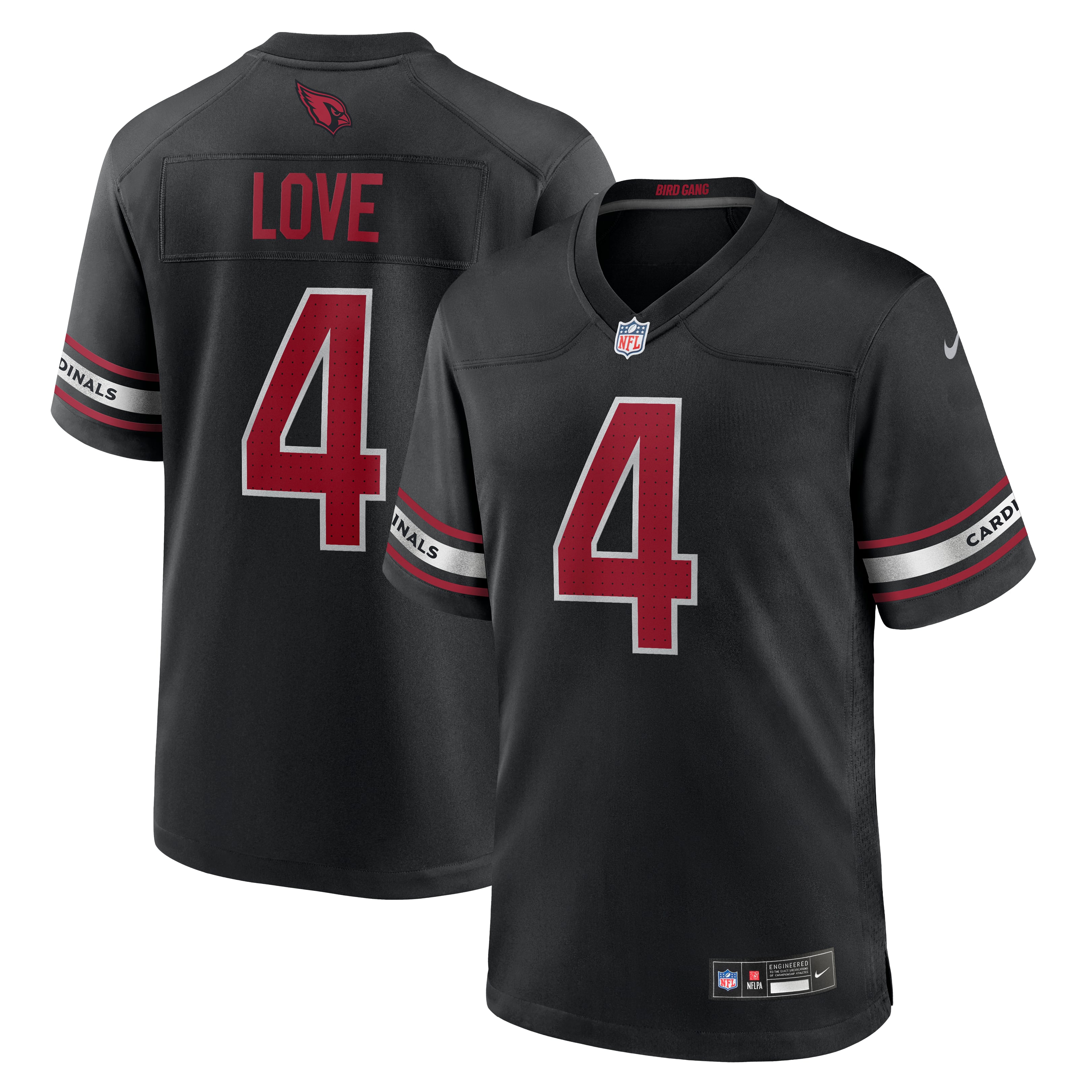 Men's Nike Jeremiyah Love Black Arizona Cardinals Alternate Game Player Jersey