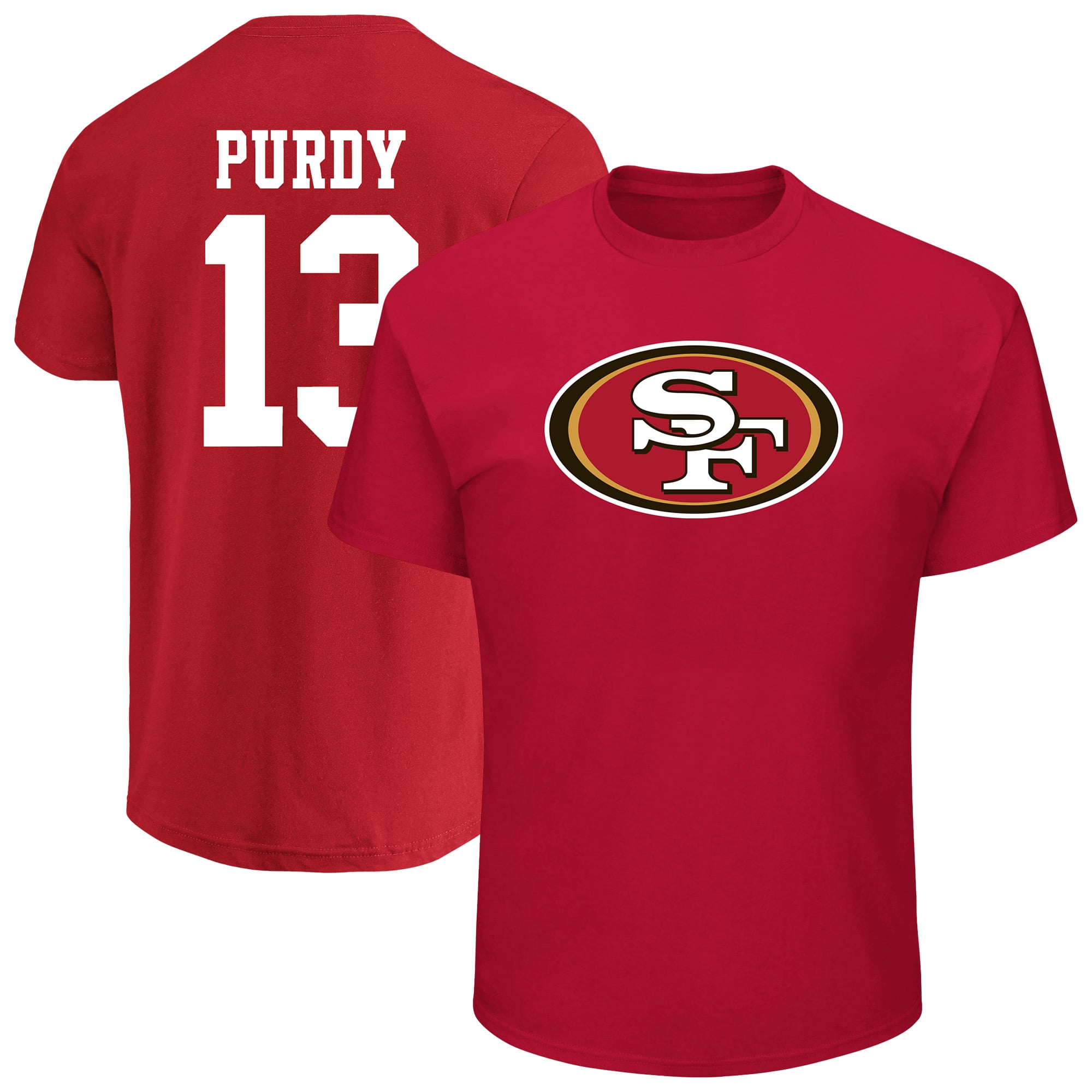 Men’s Fanatics Brock Purdy Scarlet San Francisco 49ers Big & Tall Player Name & Number T-Shirt Men’s Fanatics Brock Purdy Scarlet San Francisco 49ers Big & Tall Player Name & Number T-Shirt