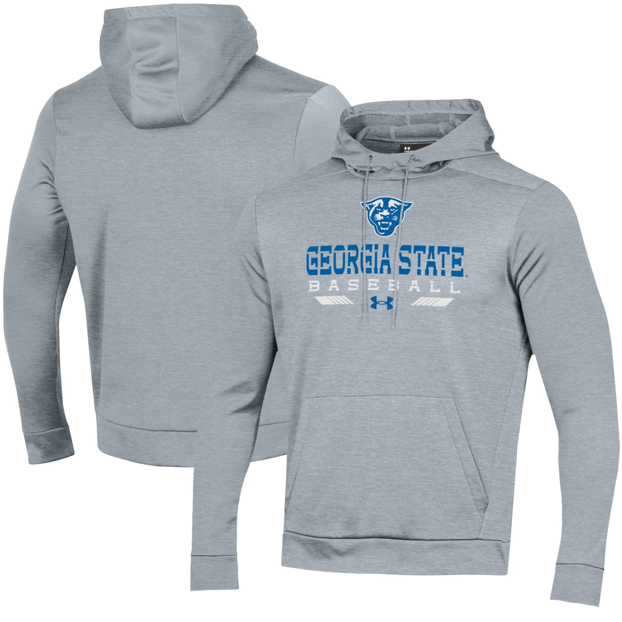 Men's Under Armour  Gray Georgia State Panthers Baseball Pullover Hoodie