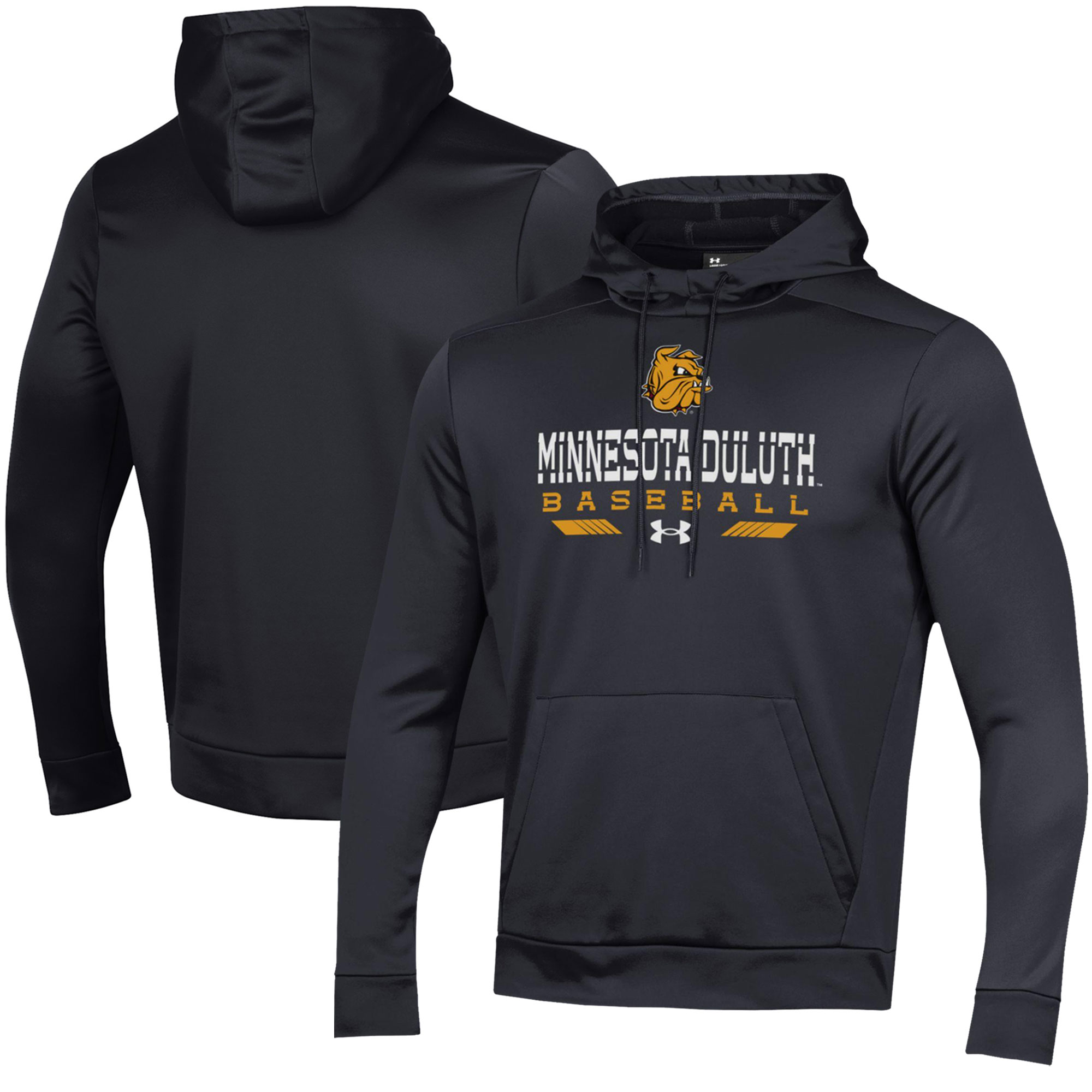 Men's Under Armour  Black Minnesota Duluth Bulldogs Baseball Pullover Hoodie