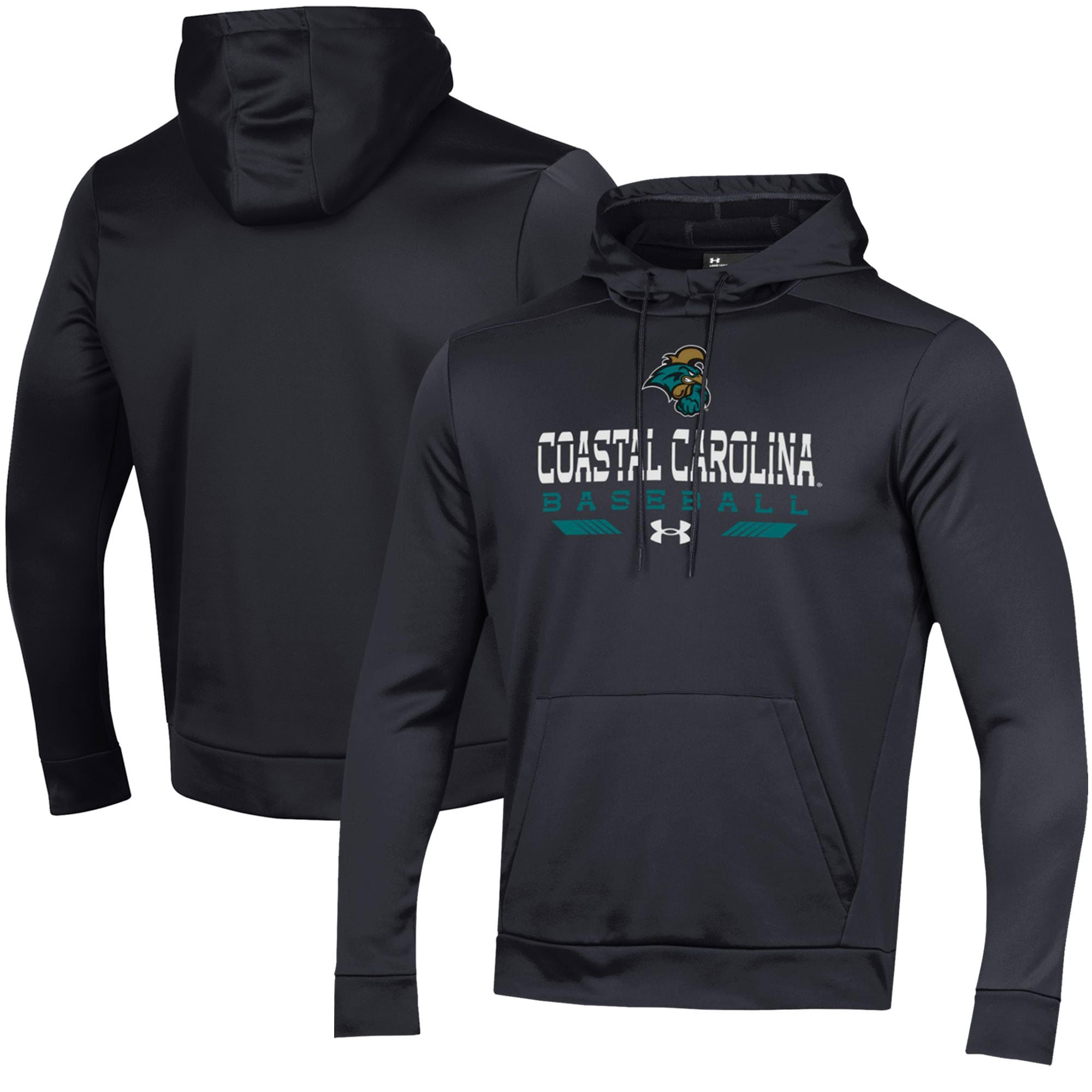 Men's Under Armour  Black Coastal Carolina Chanticleers Baseball Pullover Hoodie