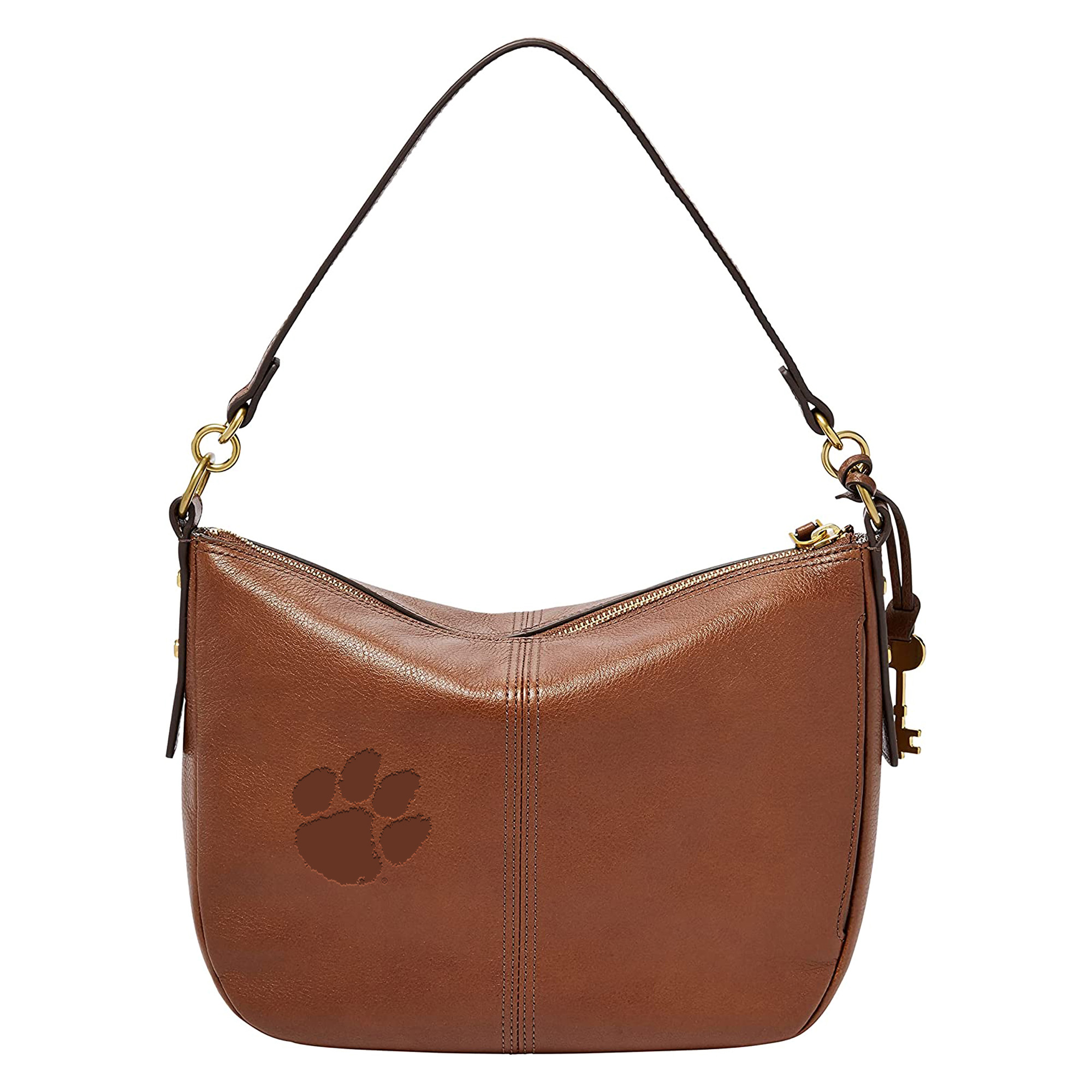 Fossil Brown Clemson Tigers Jolie Crossbody Bag