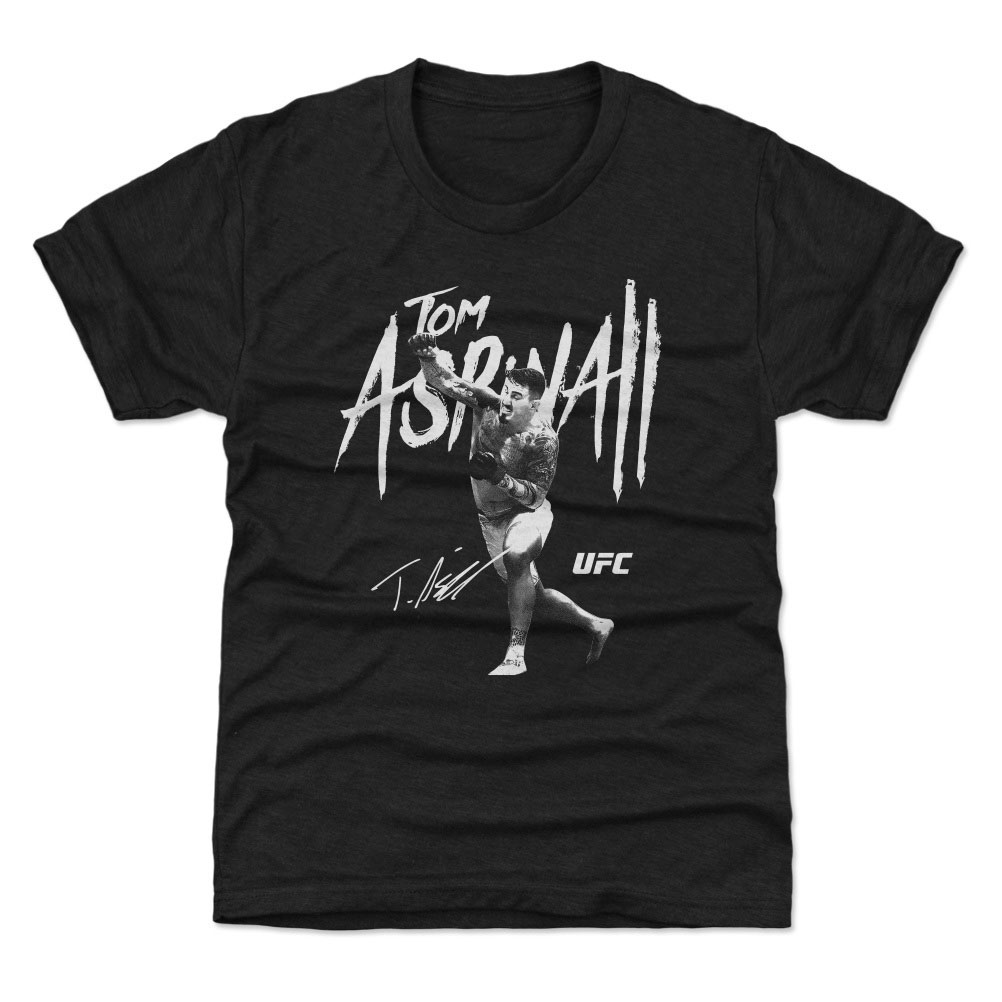 Youth 500 Level Heather Black Tom Aspinall Signature T-Shirt Youth 500 Level Heather Black Tom Aspinall Signature T-Shirt