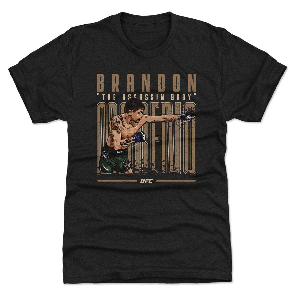 Men’s 500 Level Heather Black Brandon Moreno “The Assassin Baby” Premium Tri-Blend T-Shirt Men’s 500 Level Heather Black Brandon Moreno “The Assassin Baby” Premium Tri-Blend T-Shirt
