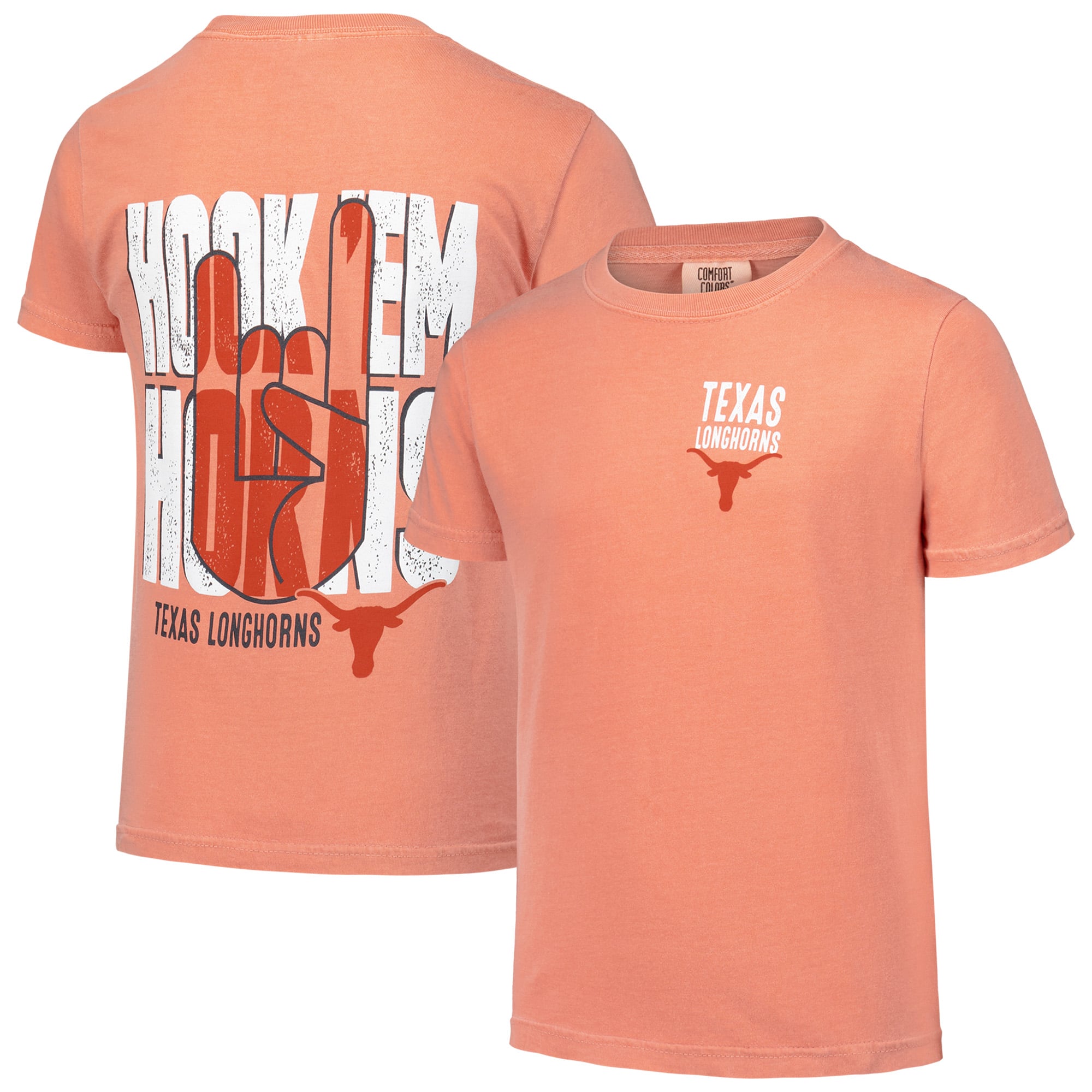 Youth Texas Orange Texas Longhorns Hyperlocal Comfort Colors T-Shirt
