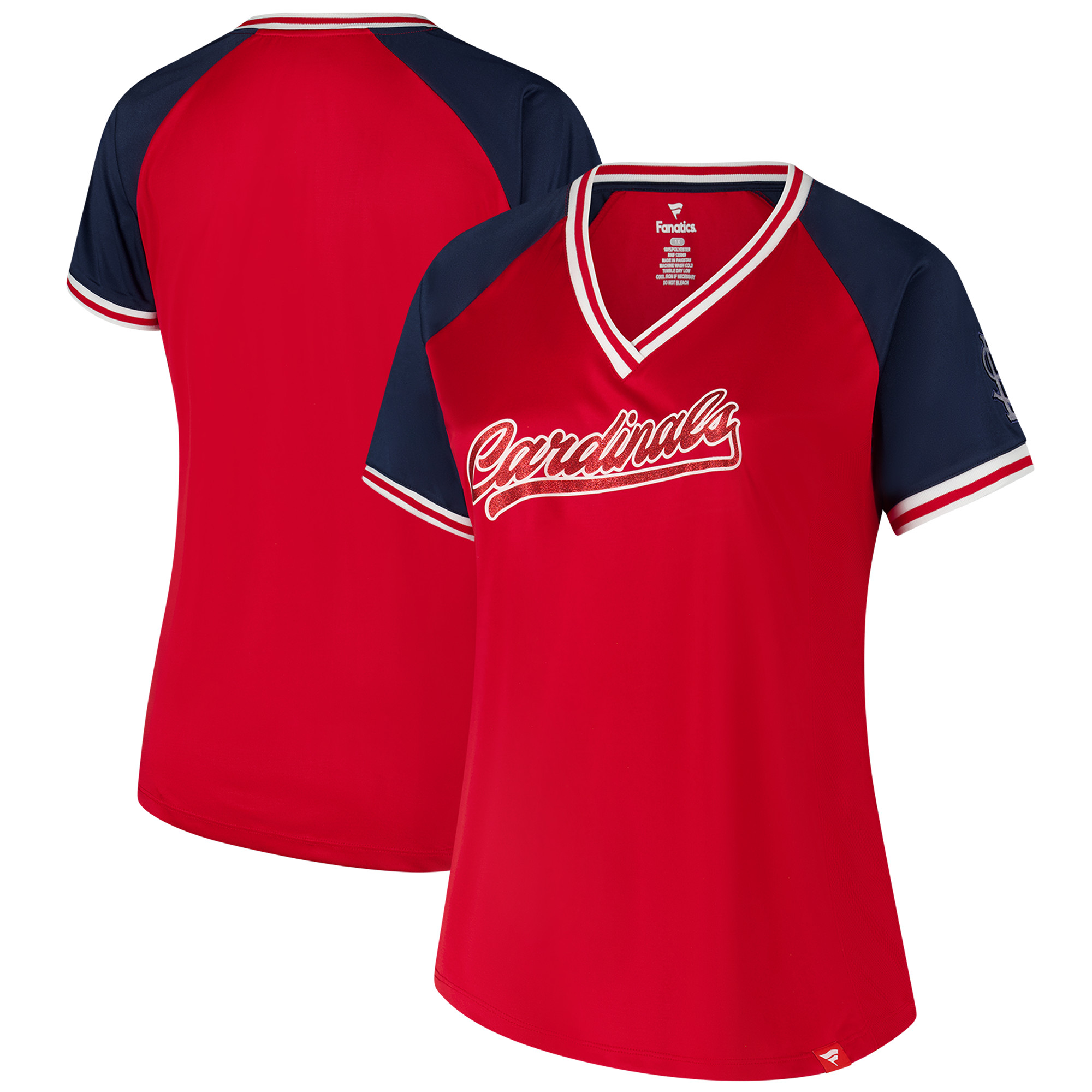 Women’s Profile Red St. Louis Cardinals Plus Size Crossover V-Neck T-Shirt Women’s Profile Red St. Louis Cardinals Plus Size Crossover V-Neck T-Shirt