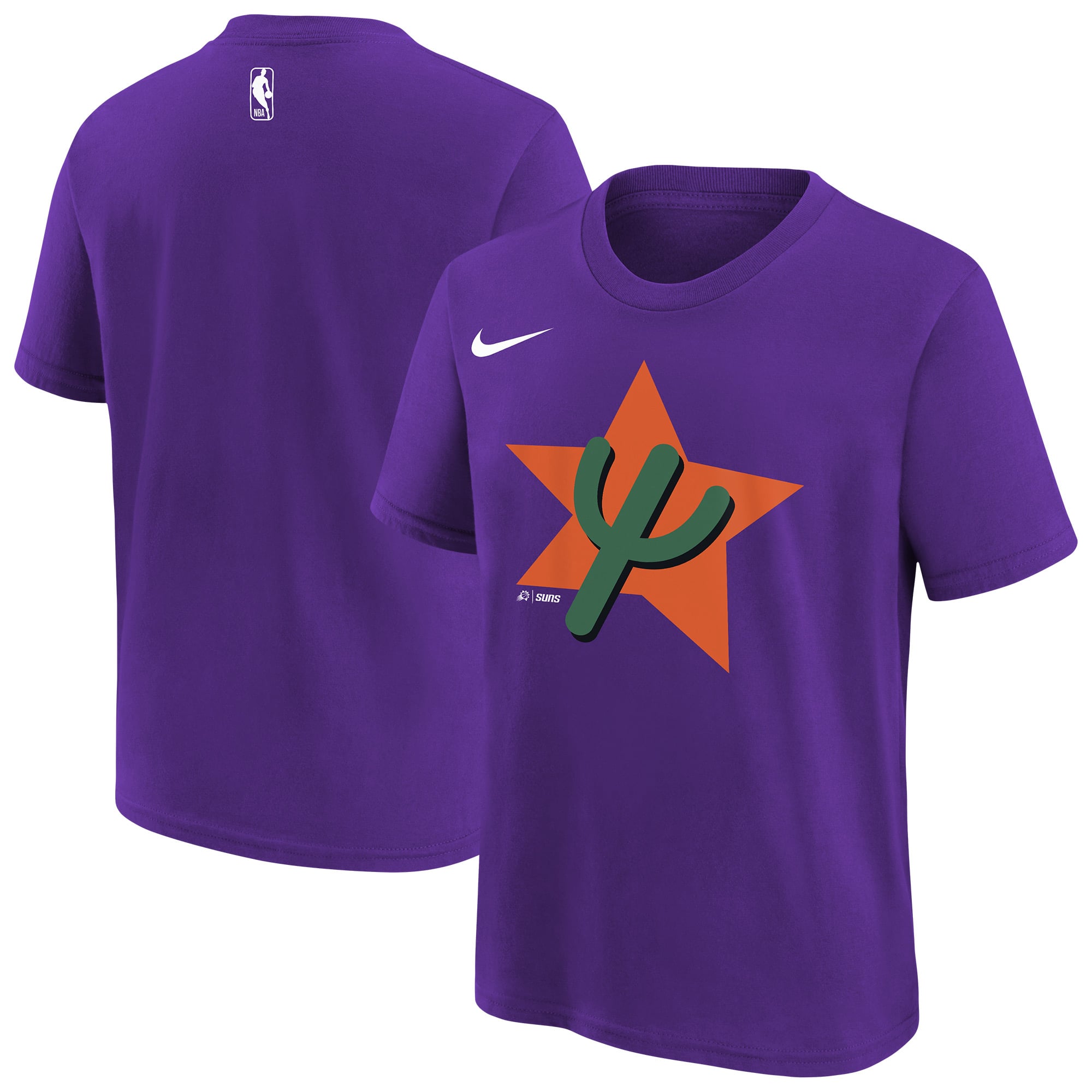 Youth Nike Purple Phoenix Suns 2025/26 City Edition Essential Logo T-Shirt