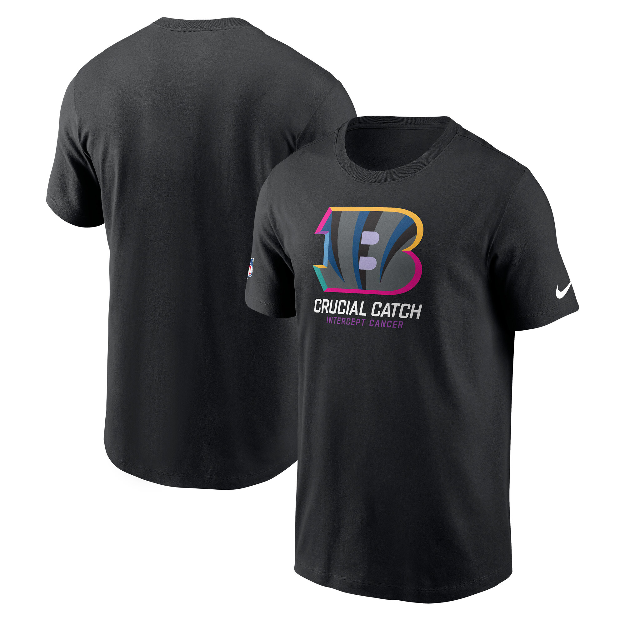 Youth Nike Black Cincinnati Bengals 2024 NFL Crucial Catch T-Shirt