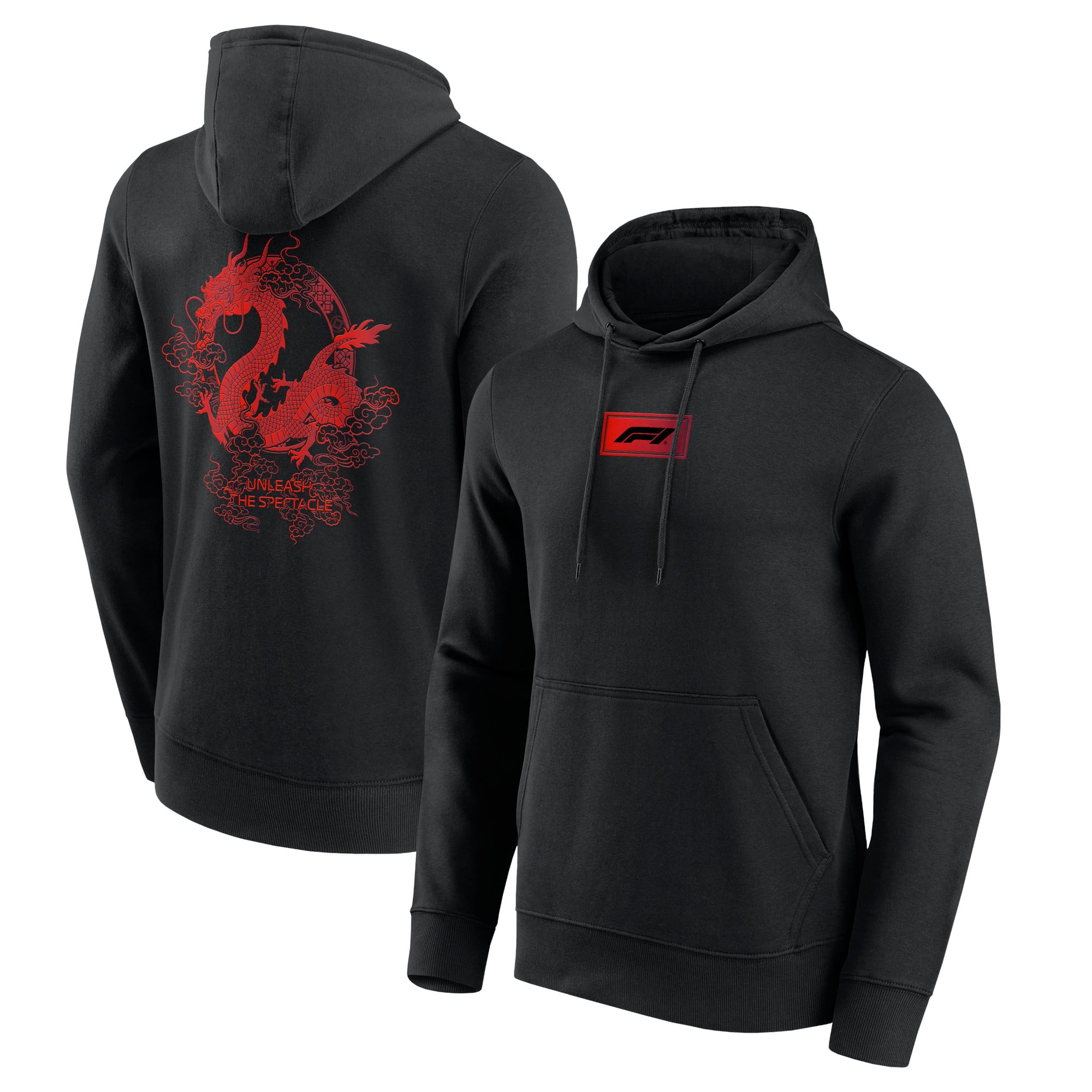 Formel 1 Unleash The Dragon Grafik-Hoodie – Schwarz – Unisex