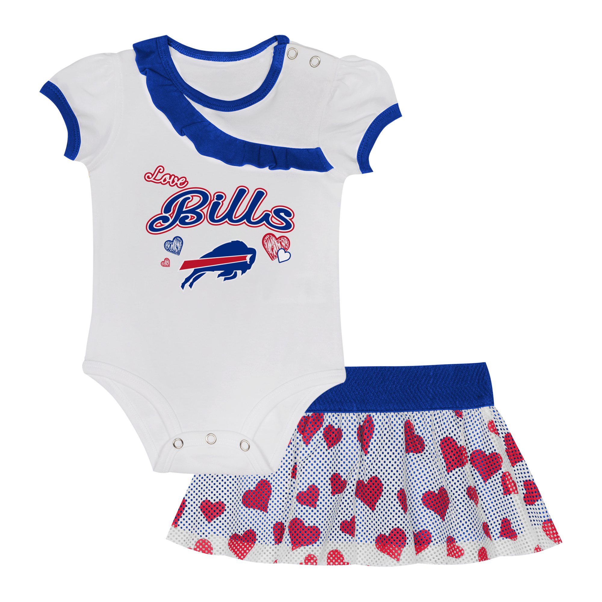 Newborn & Infant Buffalo Bills Love My Team Bodysuit & Skirt Set