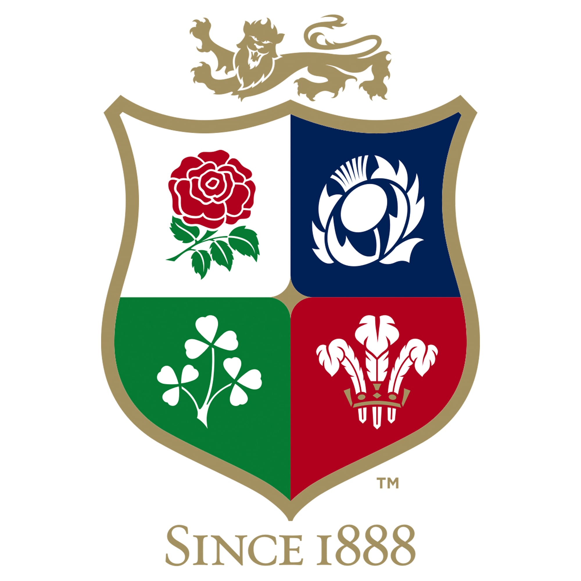 British & Irish Lions Car Sticker - Internal window faces outwards - 10x10cm: retailer-supplied image