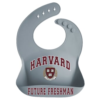 Infant Garb Harvard Crimson Silicone Crumb Catcher Bib
