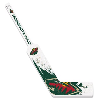 Minnesota Wild Goalie Splatter Mini Hockey Stick