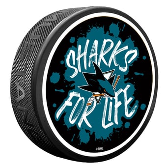 San Jose Sharks Slogan Hockey Puck