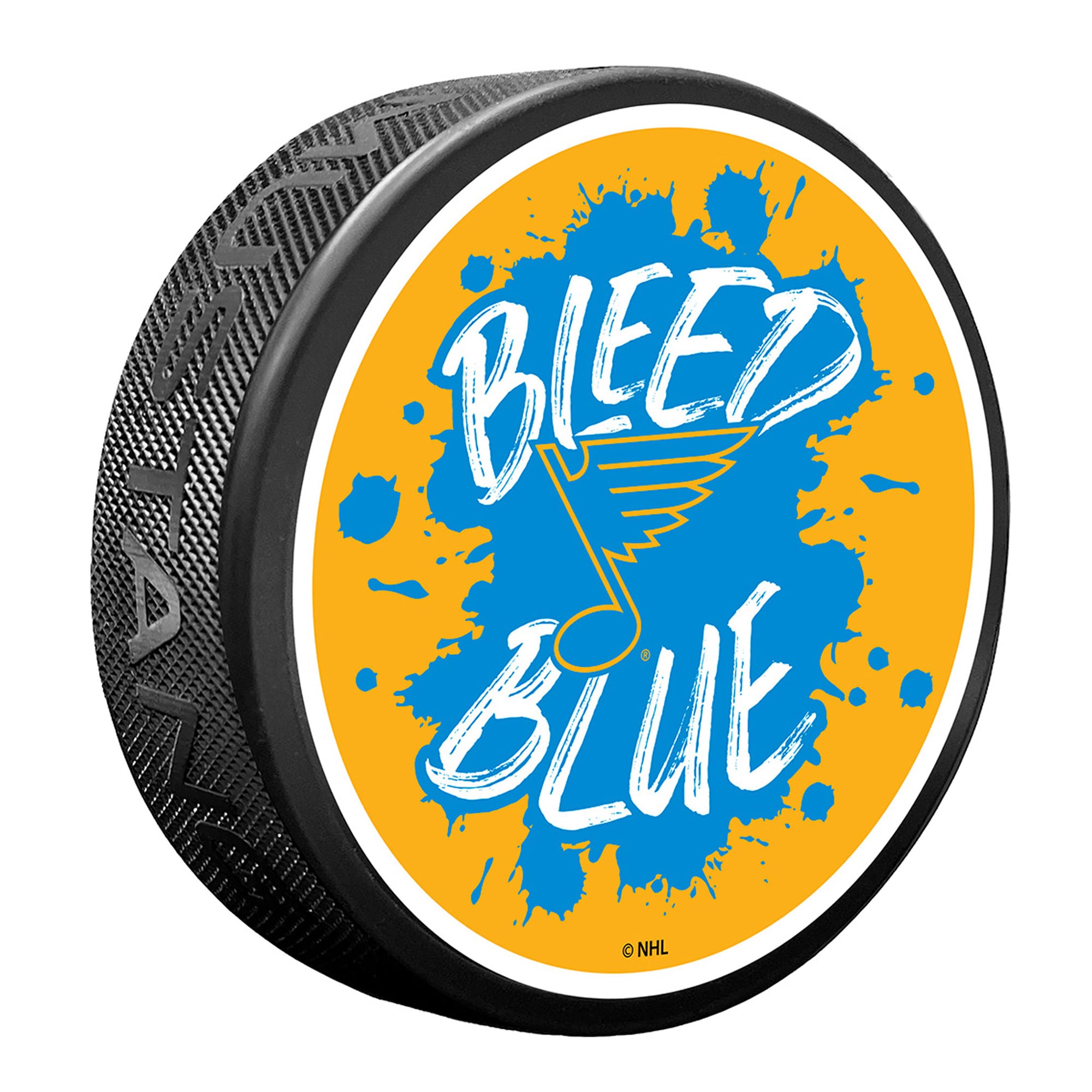 St. Louis Blues Slogan Hockey Puck