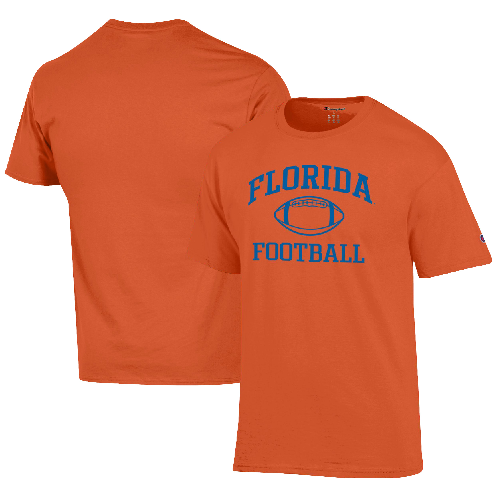 Men’s Champion Orange Florida Gators Football Icon T-Shirt Men’s Champion Orange Florida Gators Football Icon T-Shirt