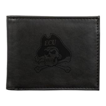 Black ECU Pirates Billfold Wallet