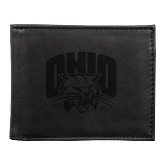 Black Ohio Bobcats Billfold Wallet