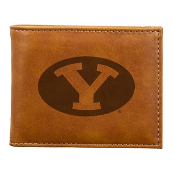 Brown BYU Cougars Billfold Wallet