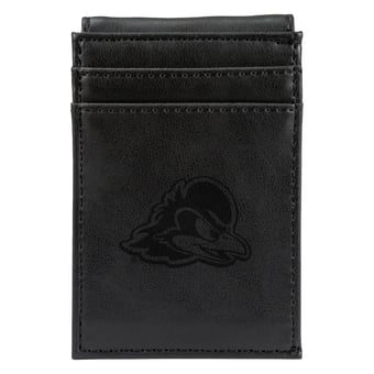 Black Delaware Fightin' Blue Hens Front Pocket Wallet