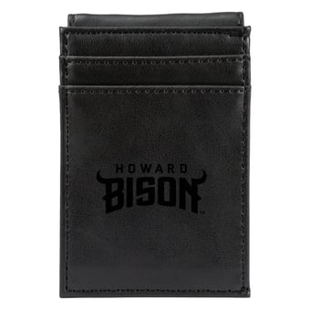 Black Howard Bison Front Pocket Wallet