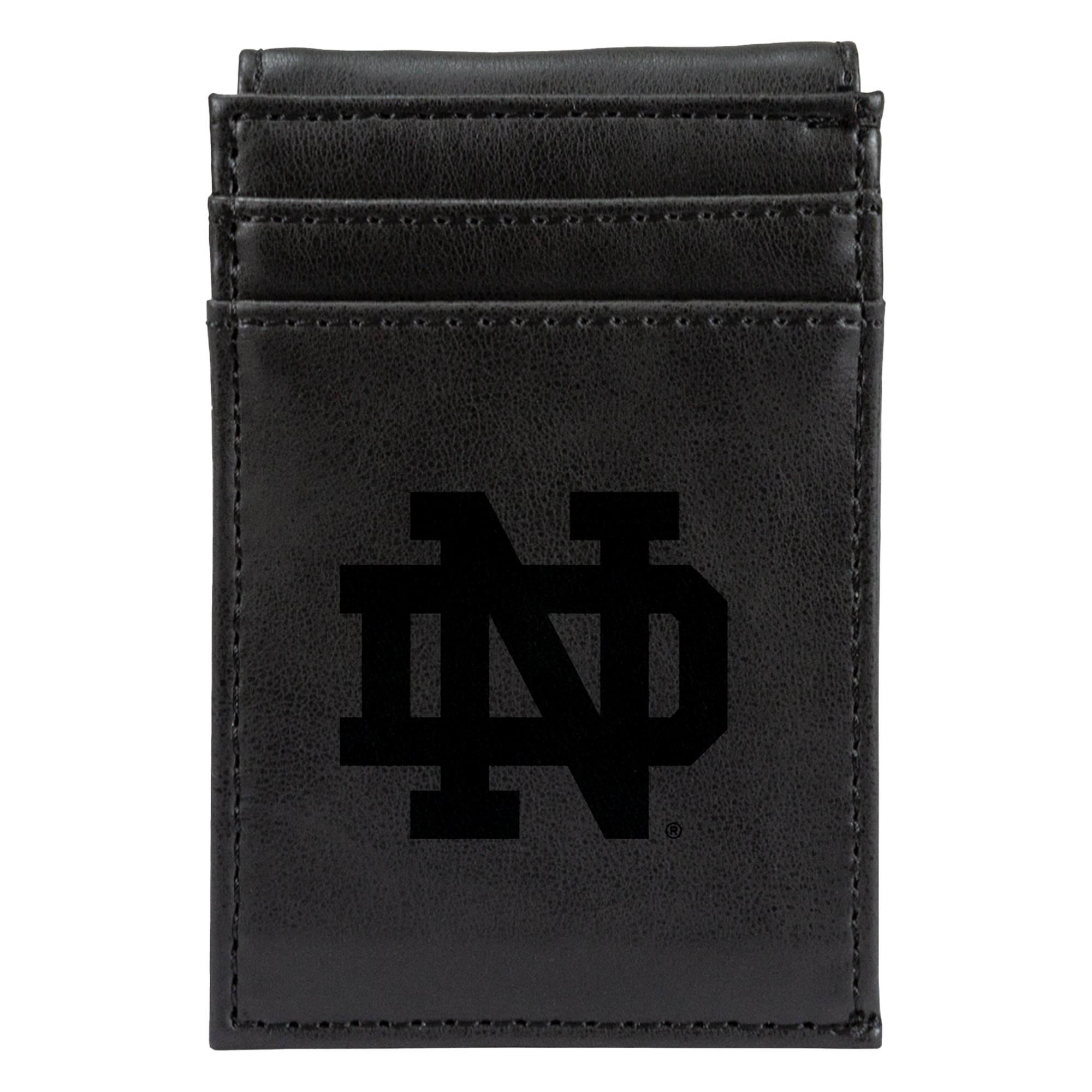 Black Notre Dame Fighting Irish Front Pocket Wallet