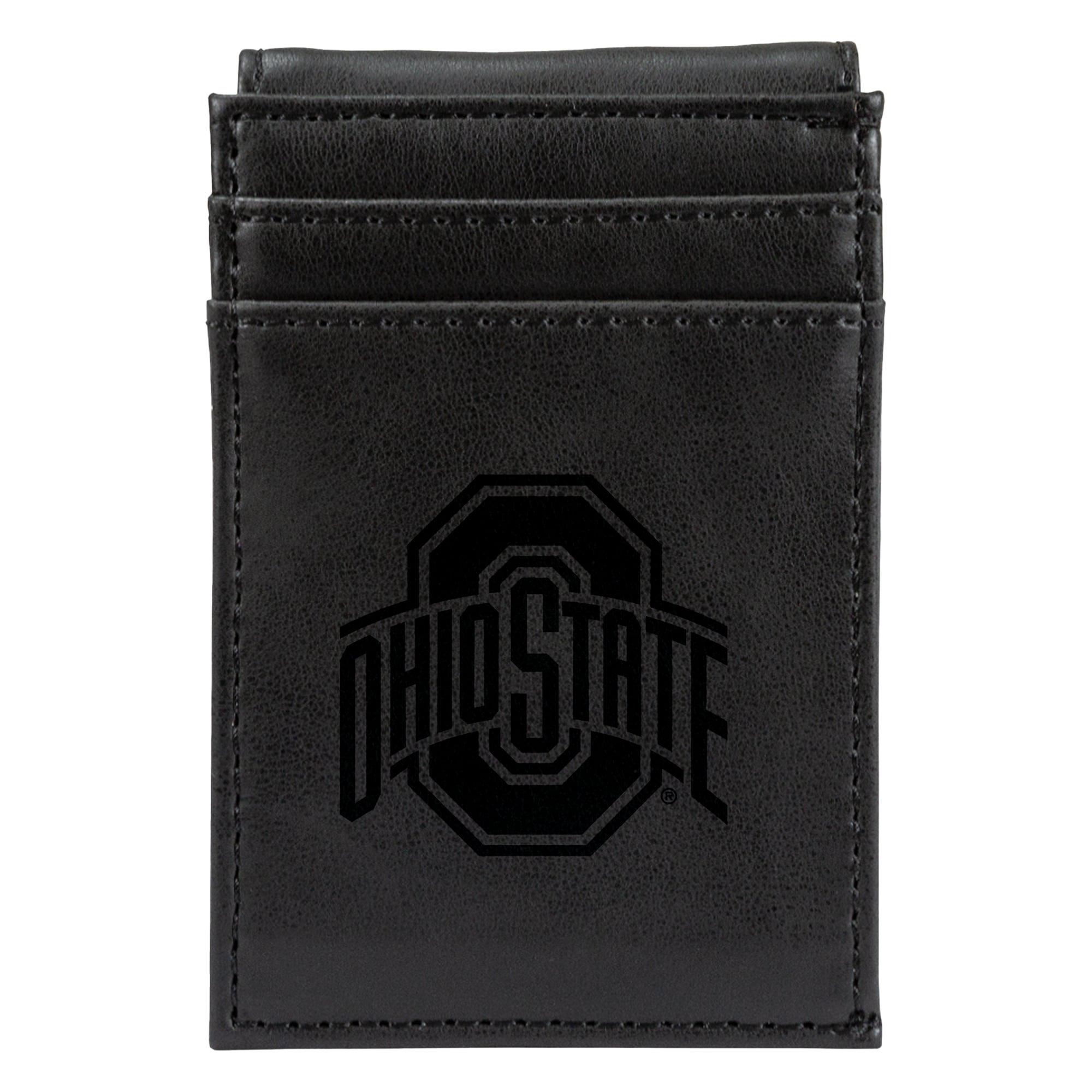 Black Ohio State Buckeyes Front Pocket Wallet