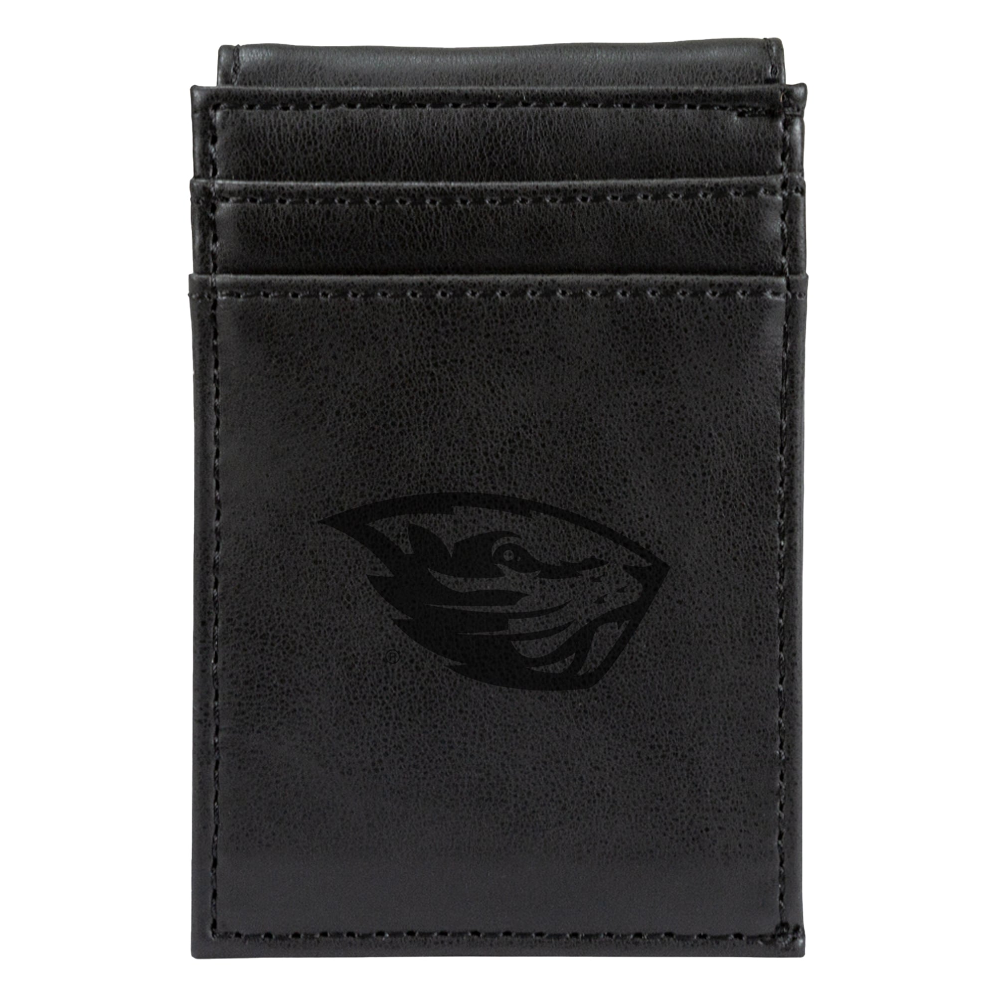 Black Oregon State Beavers Front Pocket Wallet