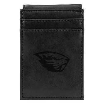 Black Oregon State Beavers Front Pocket Wallet
