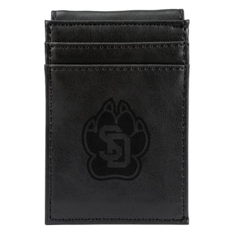 Black South Dakota Coyotes Front Pocket Wallet