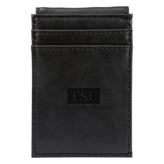 Black Texas Southern Tigers Front Pocket Wallet