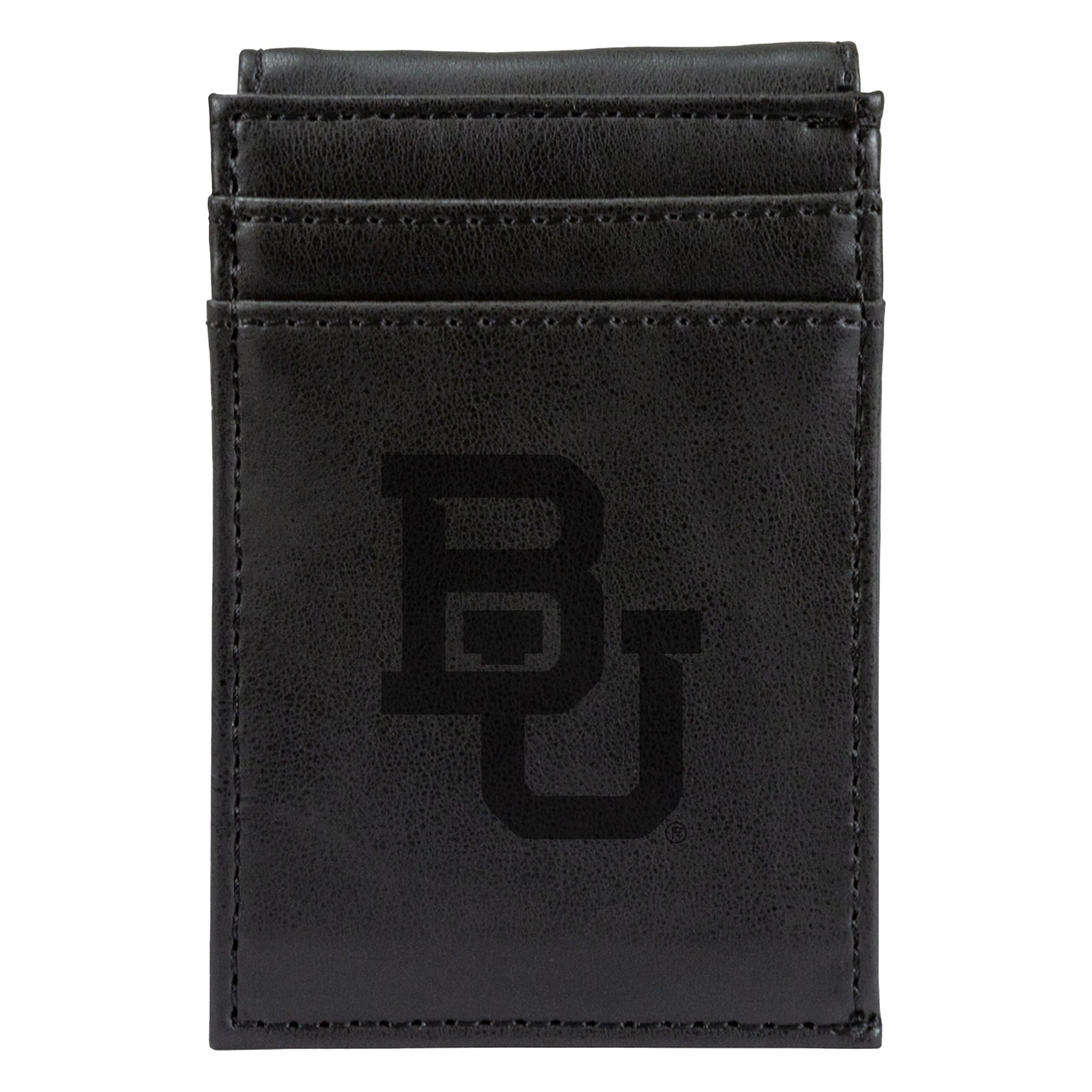 Black Baylor Bears Front Pocket Wallet