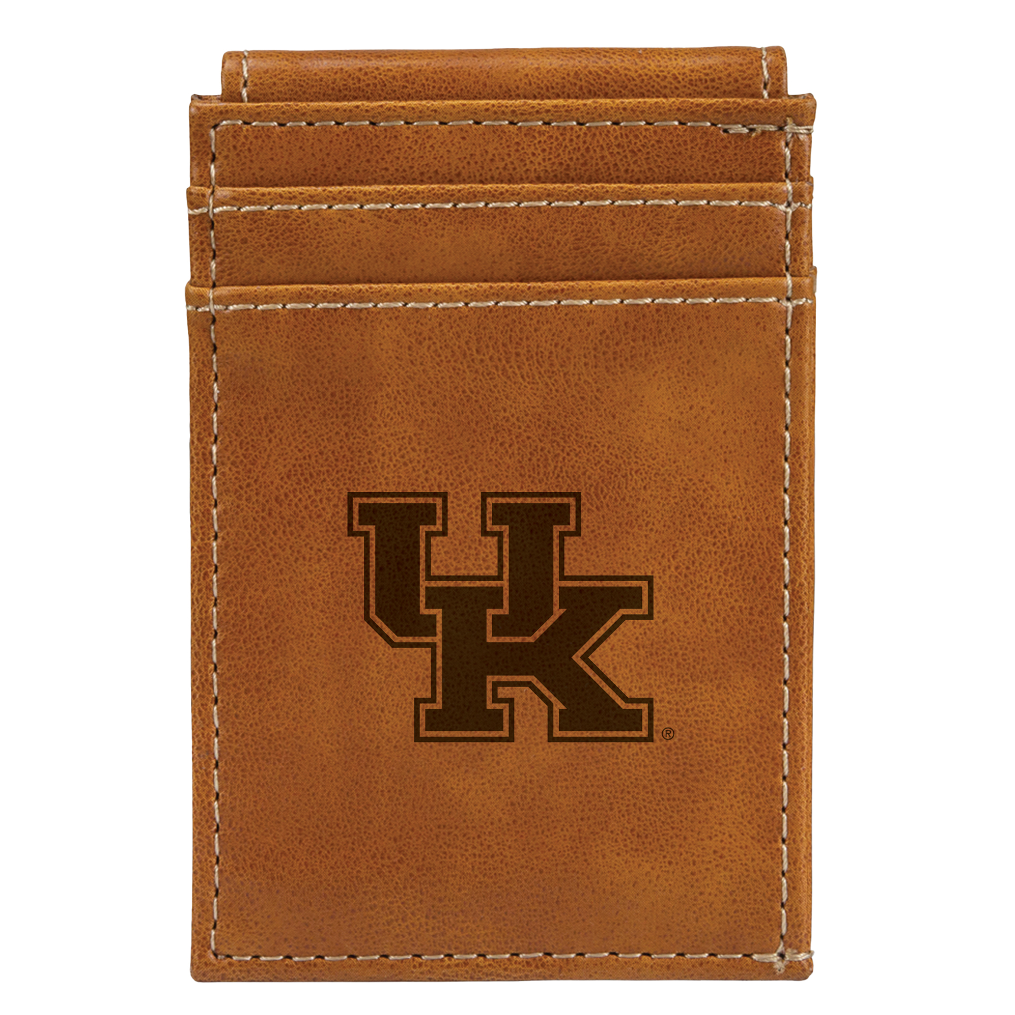 Brown Kentucky Wildcats Front Pocket Wallet