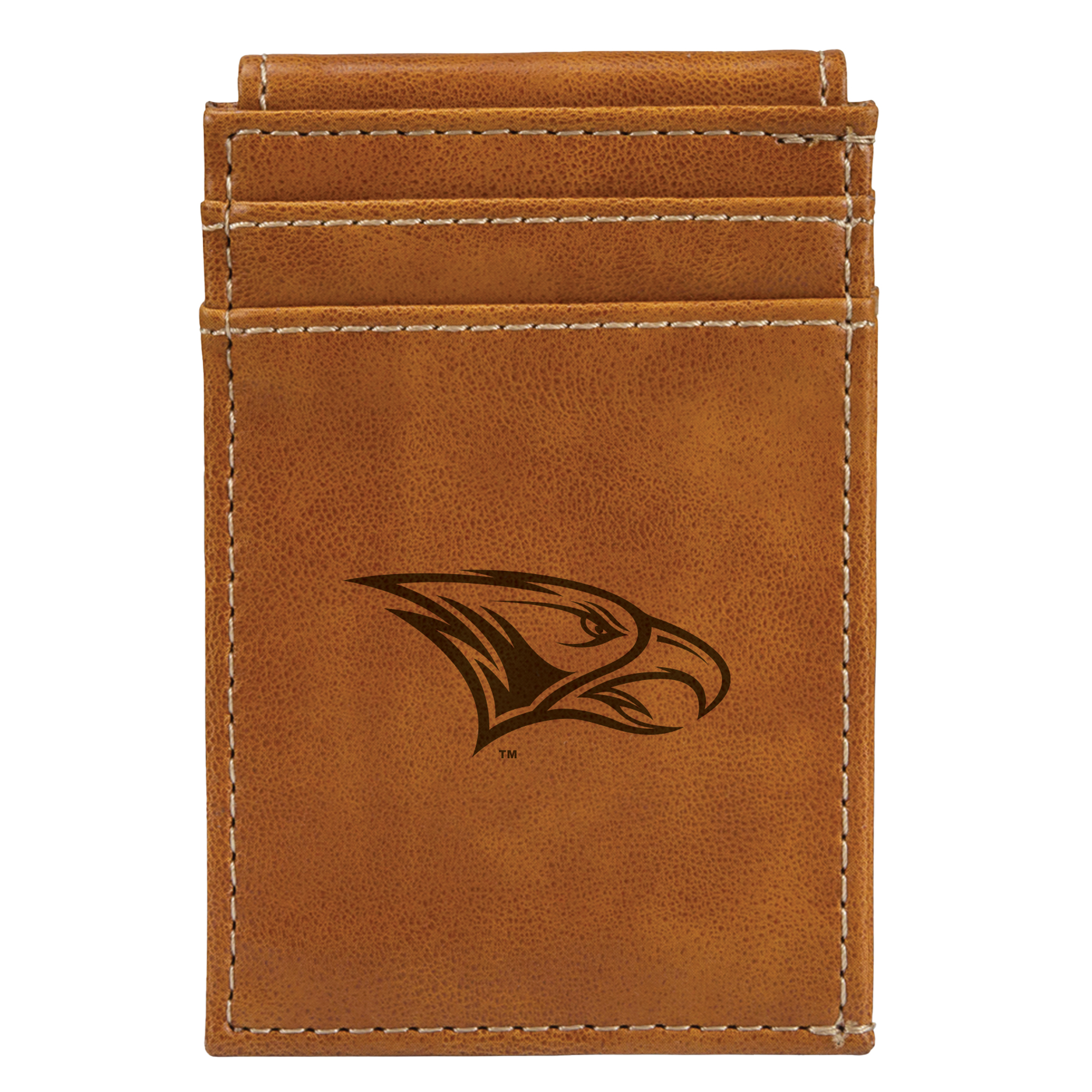 Brown North Carolina Central Eagles Front Pocket Wallet