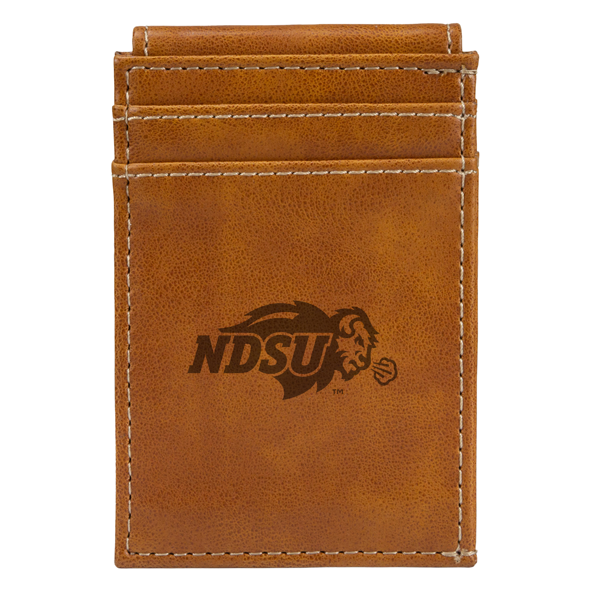 Brown NDSU Bison Front Pocket Wallet