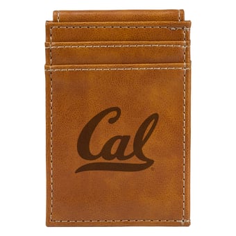 Brown Cal Bears Front Pocket Wallet