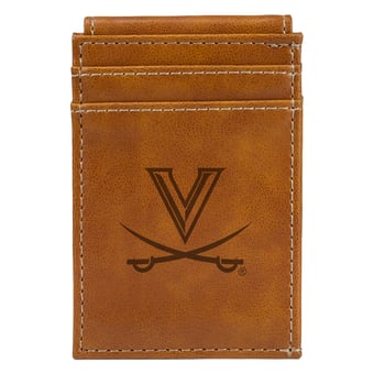 Brown Virginia Cavaliers Front Pocket Wallet