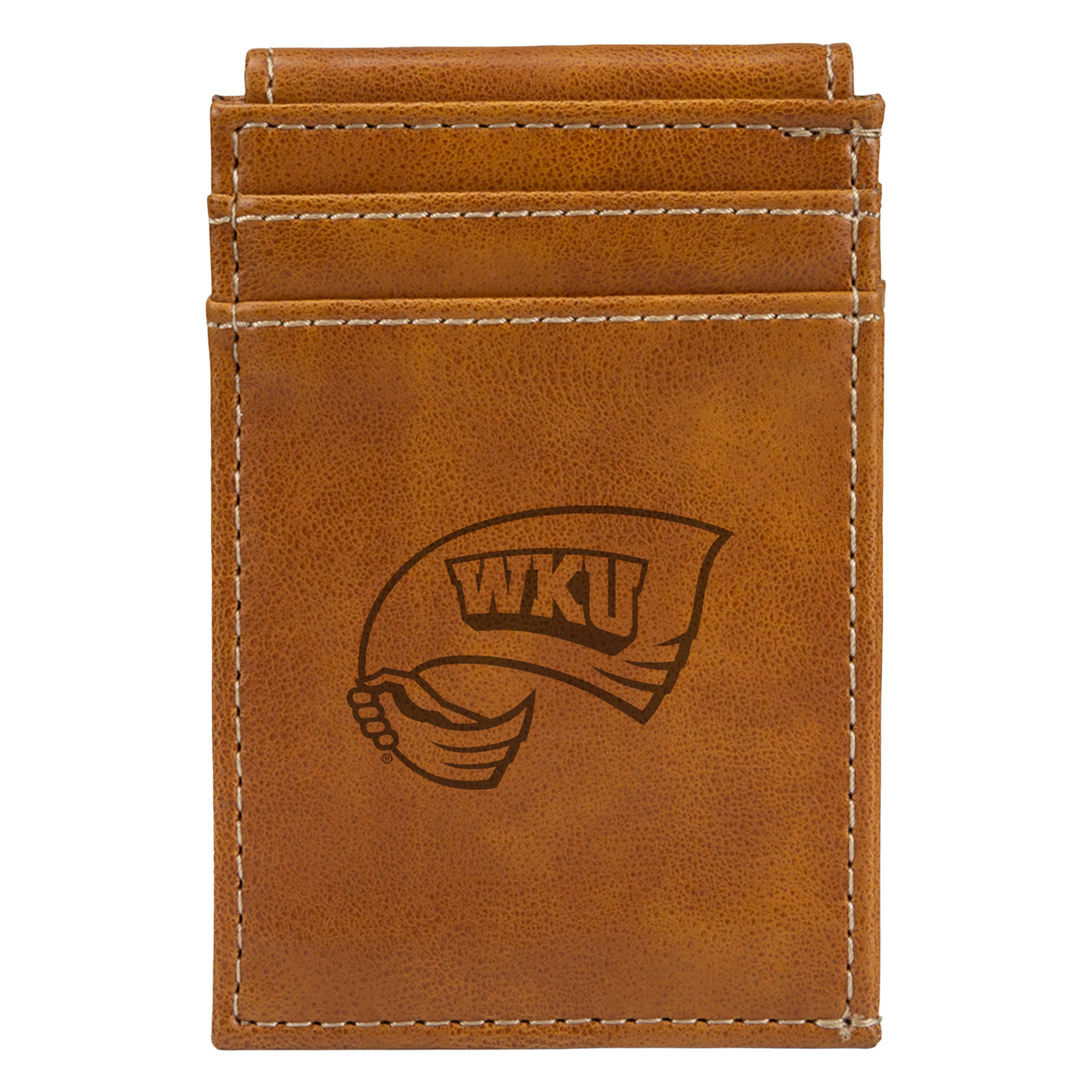 Brown Western Kentucky Hilltoppers Front Pocket Wallet