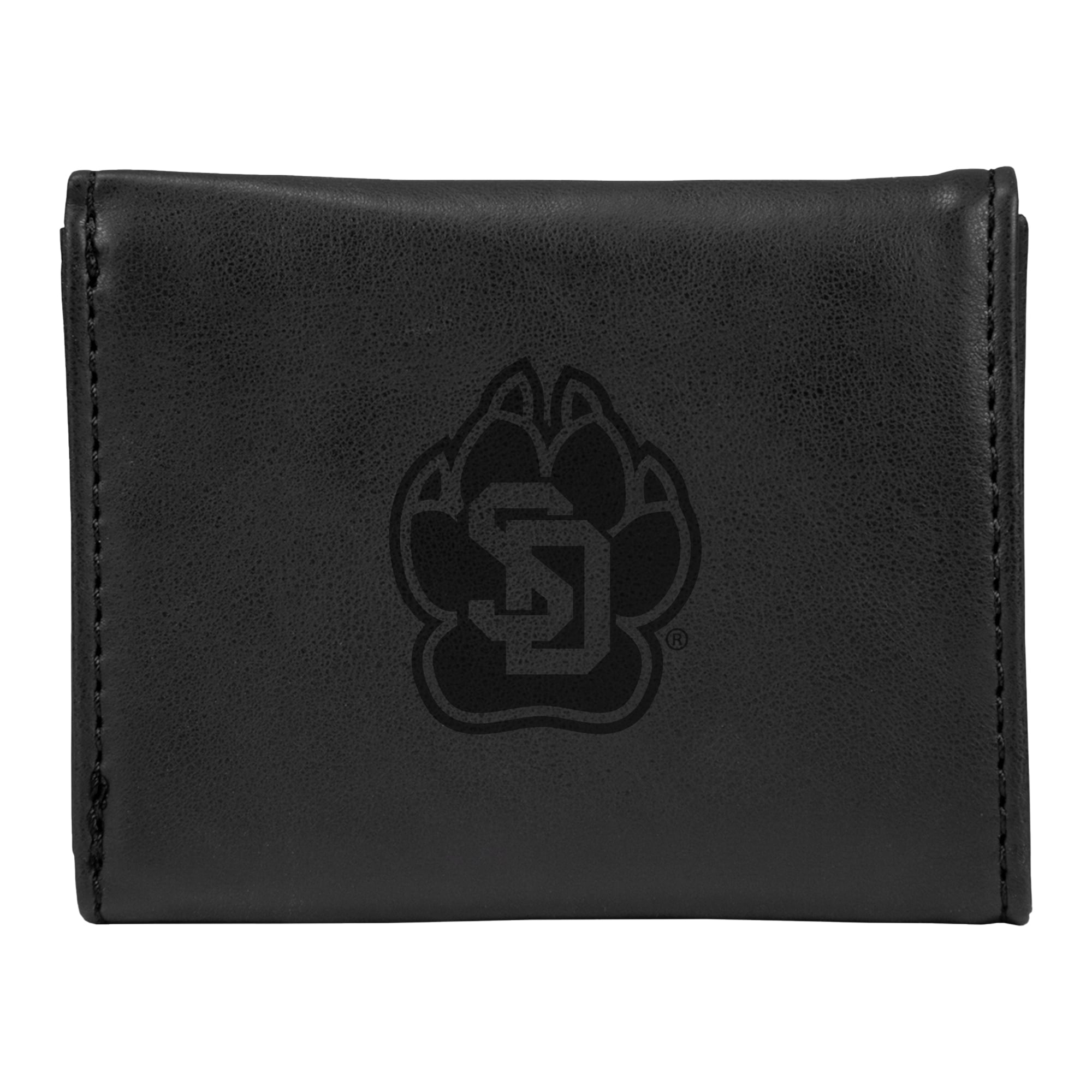 Black South Dakota Coyotes Trifold Wallet