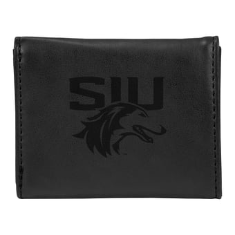 Black Southern Illinois Salukis Trifold Wallet